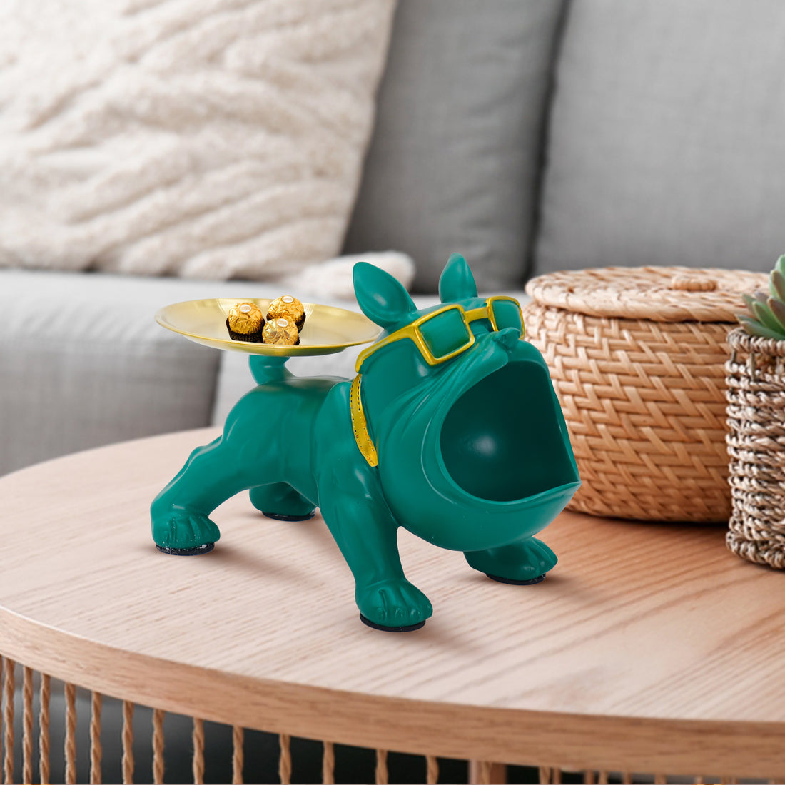 Bulldog Storage Butler Sculpture