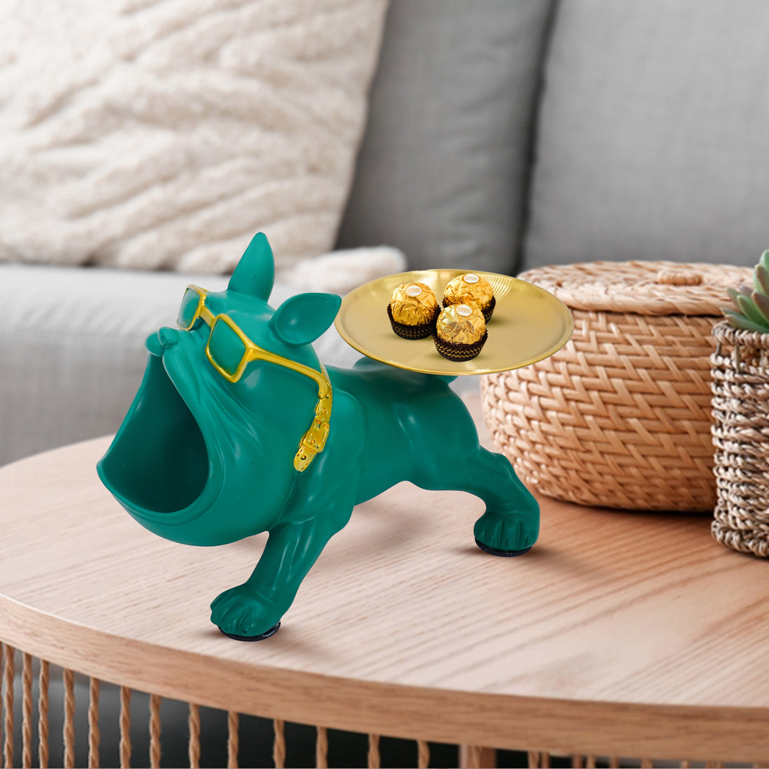 Bulldog Storage Butler Sculpture