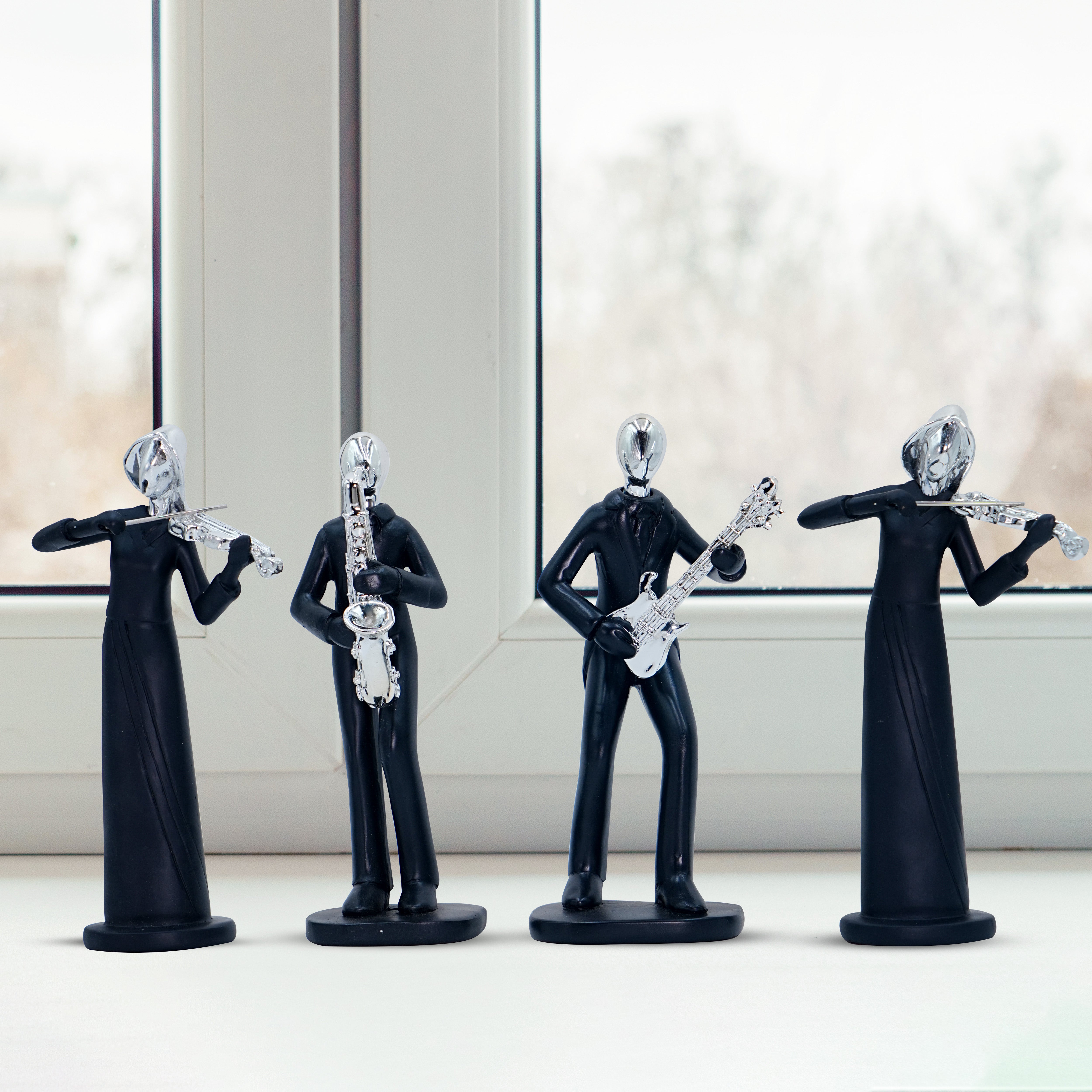 Musician 3D Hand Sculpted Metal Art