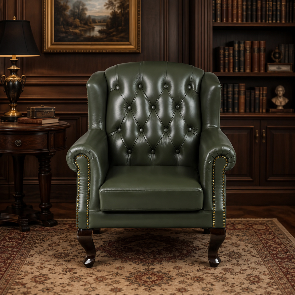 Leather Wing Chair