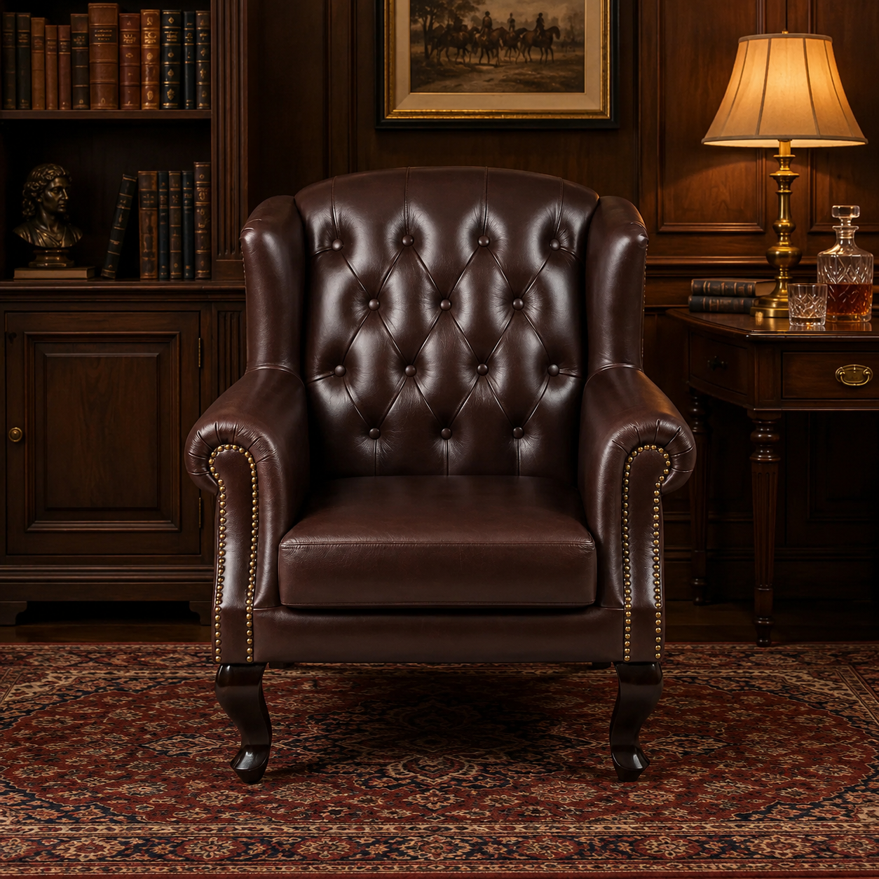 Leather Wing Chair